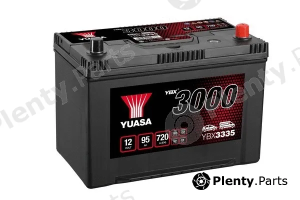 Yuasa YBX3335 — Starter Battery YBX3000 SMF Batteries