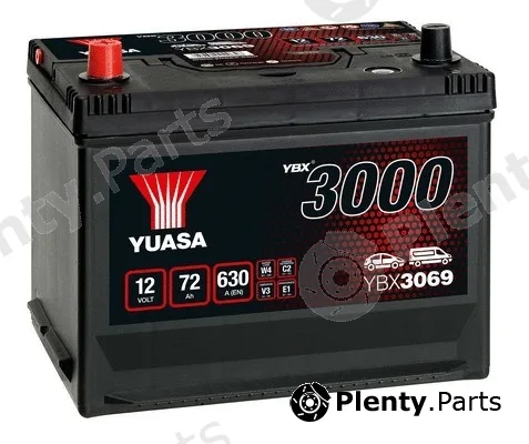 Yuasa YBX3069 — Starter Battery YBX3000 SMF Batteries