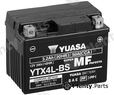 Yuasa YTX4L-BS — Starter Battery Maintenance Free
