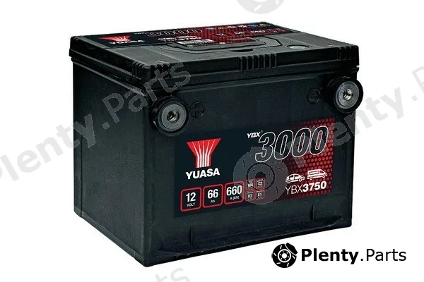 Yuasa YBX3750 — Starter Battery YBX3000 SMF Batteries