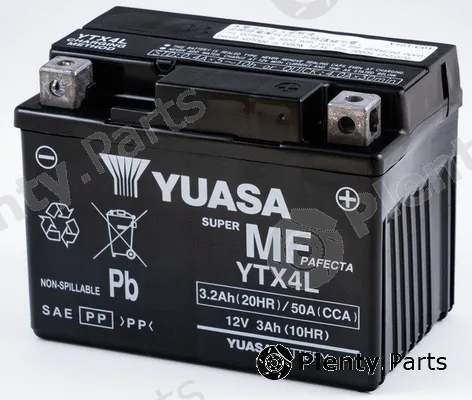 Yuasa YTX4L — Starter Battery Maintenance Free