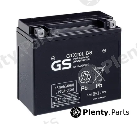 GS GS-GTX20L-BS — Starter Battery