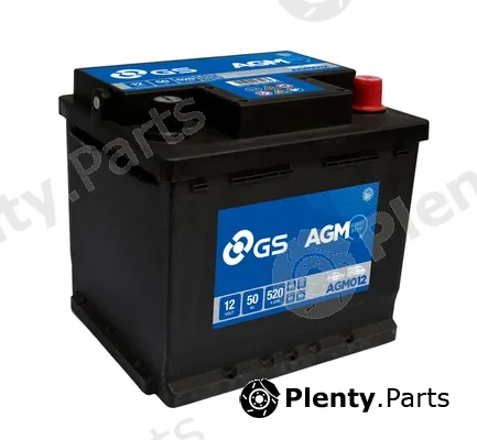 GS AGM012 — Starter Battery GS AGM Stop Start Plus