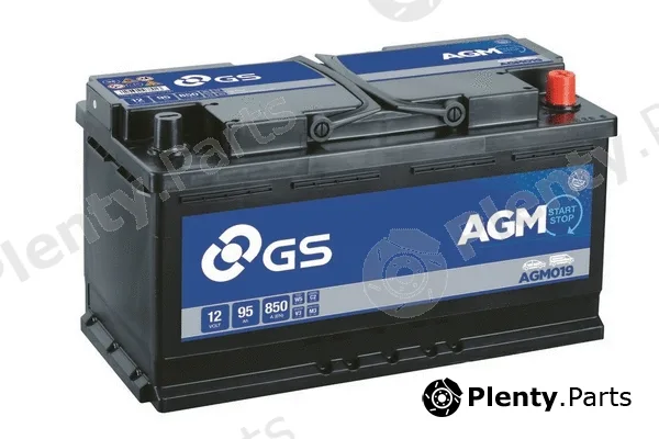 GS AGM019 — Starter Battery GS AGM Stop Start Plus