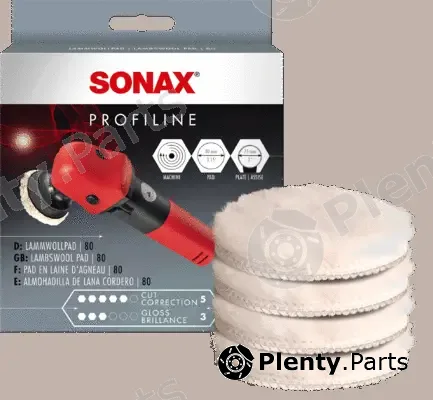 Sonax 04941410 — Attachment, polishing machine Lambswool Pad 80