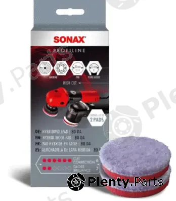 Sonax 04940410 — Attachment, polishing machine Hybrid Wool Pad 80