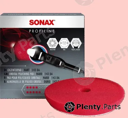 Sonax 04934000 — Attachment, polishing machine Orbital Polishing Pad hard 143