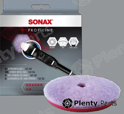 Sonax 04941000 — Attachment, polishing machine Hybrid Wool Pad 165