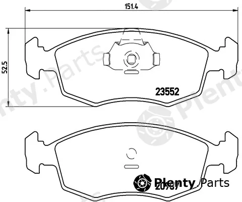 Kaishin FK20268 — Brake Pad Set, disc brake