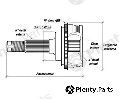 Kaishin 3110005 — Joint Kit, drive shaft