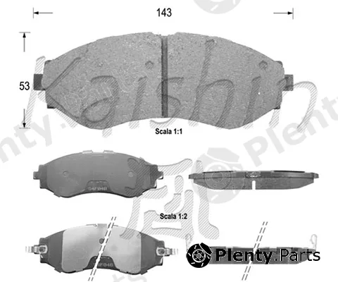 Kaishin FK11124 — Brake Pad Set, disc brake