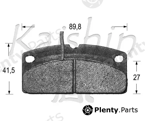 Kaishin FK10095 — Brake Pad Set, disc brake