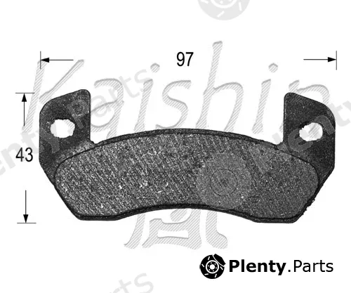 Kaishin FK10094 — Brake Pad Set, disc brake