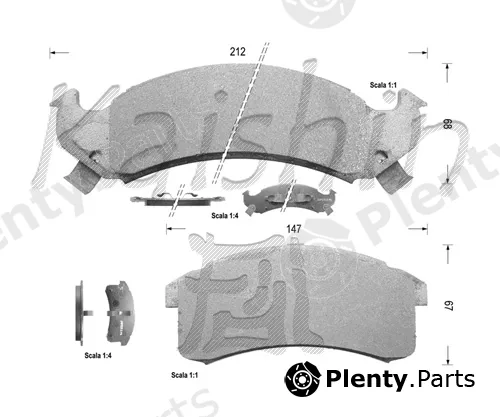 Kaishin FK9979 — Brake Pad Set, disc brake