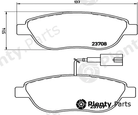 Kaishin FK20001 — Brake Pad Set, disc brake