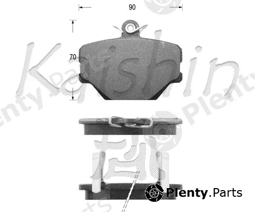 Kaishin FK10049 — Brake Pad Set, disc brake