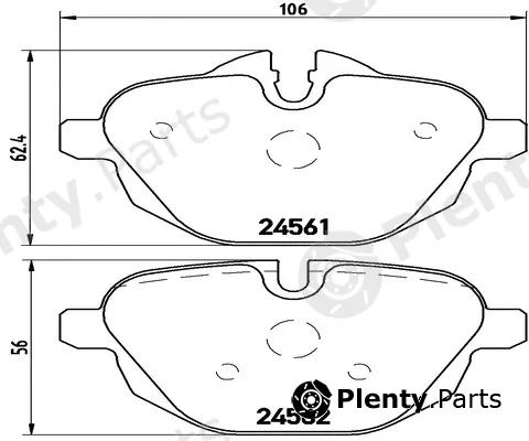 Kaishin FK20092 — Brake Pad Set, disc brake