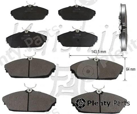 Kaishin FK10156 — Brake Pad Set, disc brake