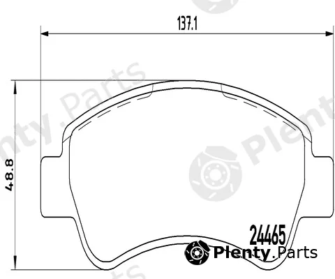 Kaishin FK20016 — Brake Pad Set, disc brake