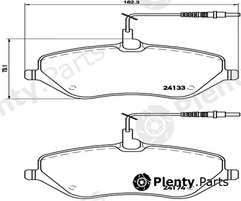 Kaishin FK20012 — Brake Pad Set, disc brake