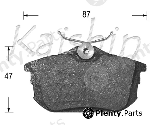 Kaishin FK6120 — Brake Pad Set, disc brake