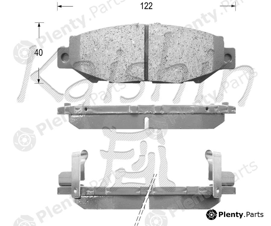 Kaishin FK2125 — Brake Pad Set, disc brake