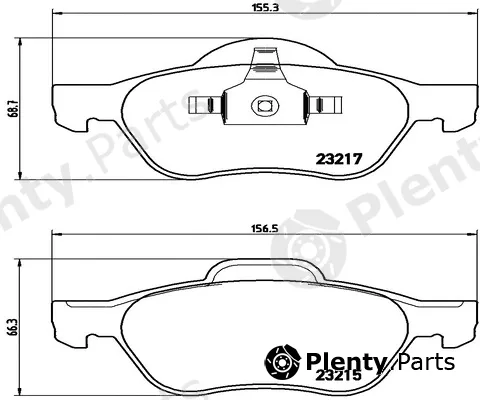 Kaishin FK20241 — Brake Pad Set, disc brake