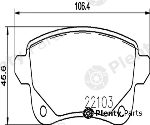 Kaishin FK20198 — Brake Pad Set, disc brake