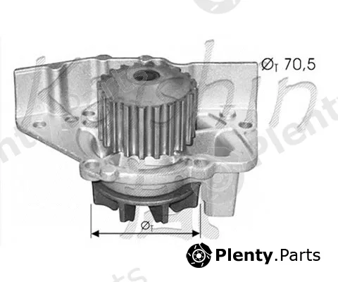 KM International WPK411 — Water Pump, engine cooling