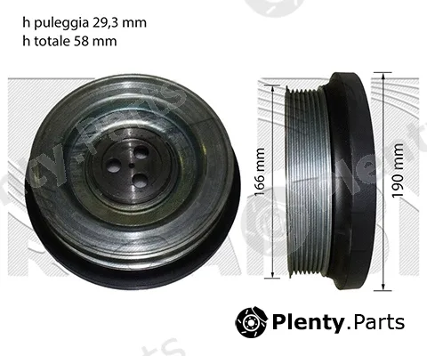 Autoteam AA1012 — Belt Pulley, crankshaft