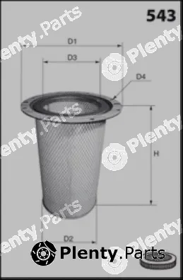 Misfat R995 — Secondary Air Filter