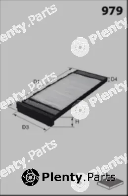 Misfat HB423 — Filter, cabin air