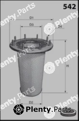 Misfat R668 — Secondary Air Filter