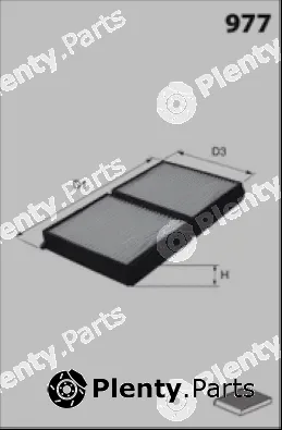 Misfat HB327 — Filter, cabin air
