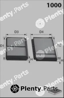 Misfat HB337 — Filter, cabin air