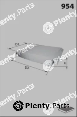 Misfat HB362CA — Filter, cabin air