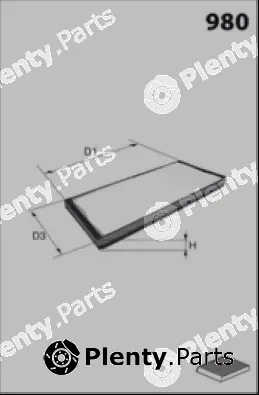 Misfat HB422 — Filter, cabin air