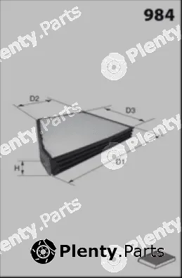 Misfat HB340 — Filter, cabin air