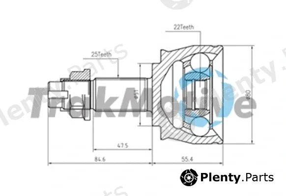 TrakMotive 40-0820 — Joint Kit, drive shaft
