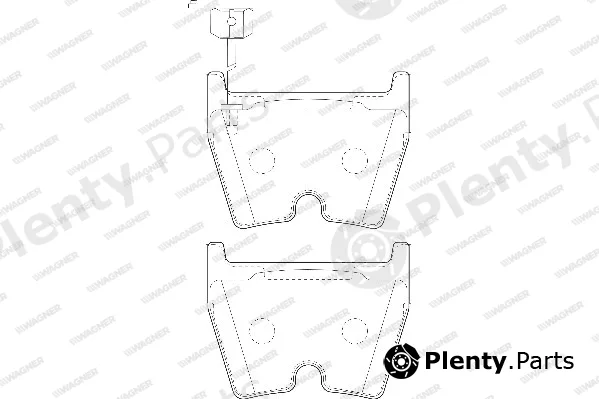 Wagner WBP23751B — Brake Pad Set, disc brake