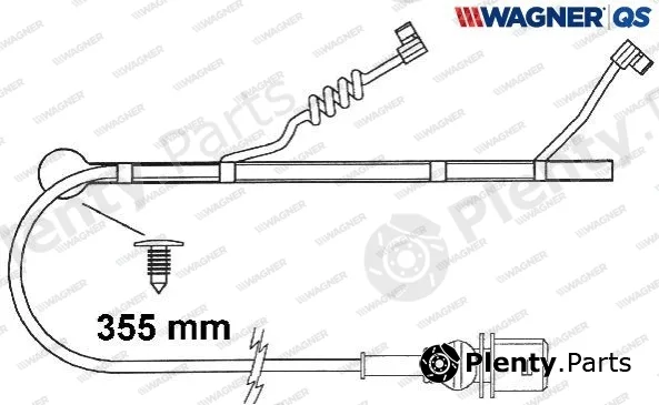 Wagner 587032W — Warning Contact, brake pad wear