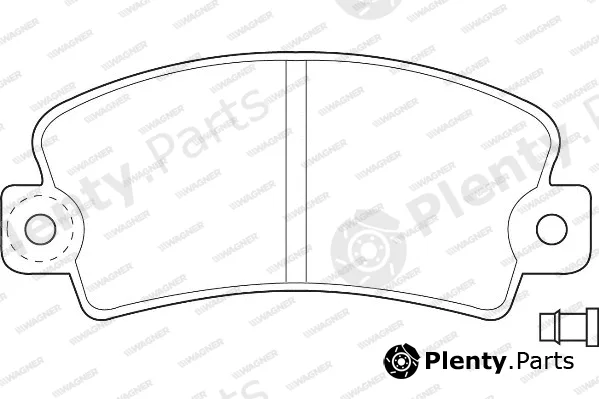 Wagner WBP20140A — Brake Pad Set, disc brake