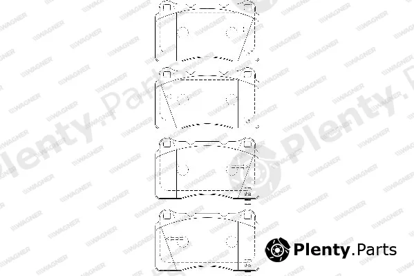 Wagner WBP23092C — Brake Pad Set, disc brake