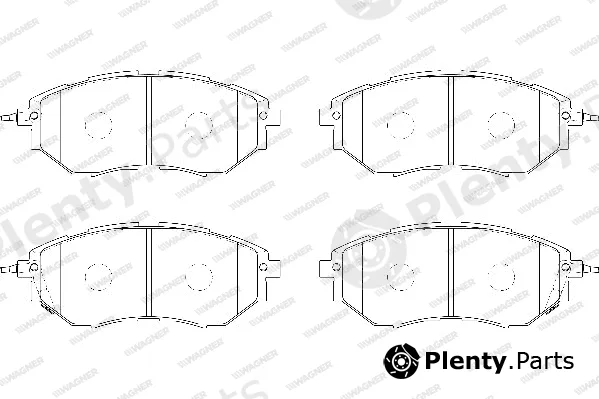 Wagner WBP24222A — Brake Pad Set, disc brake