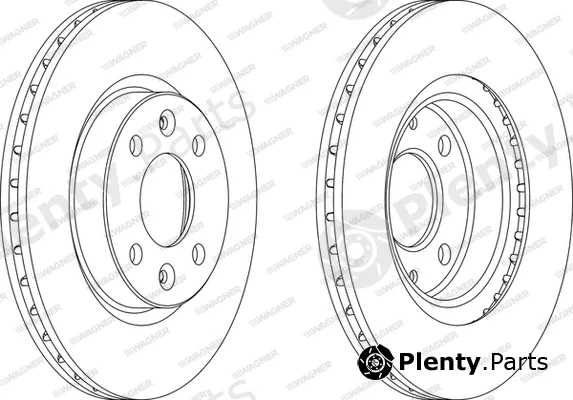 Wagner WGR1096-1 — Brake Disc