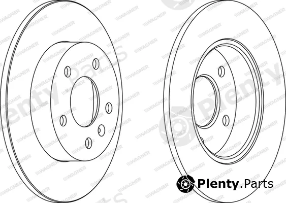 Wagner WGR1044-1 — Brake Disc