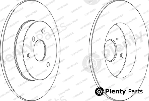 Wagner WGR1111-1 — Brake Disc