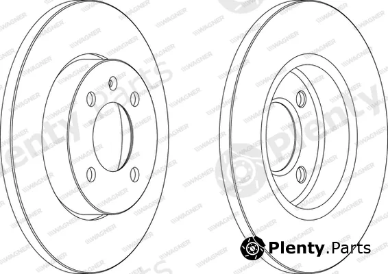 Wagner WGR0205-1 — Brake Disc