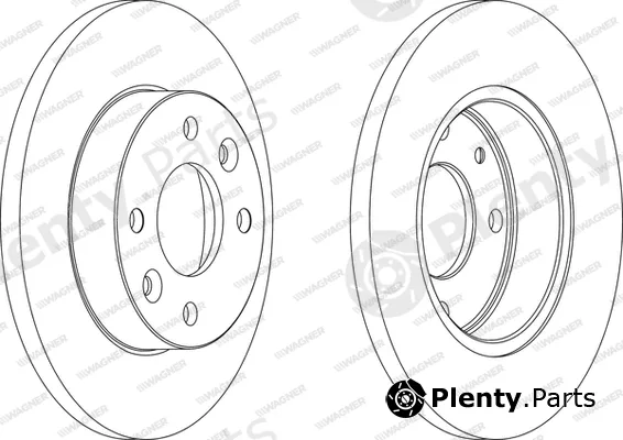 Wagner WGR0055-1 — Brake Disc