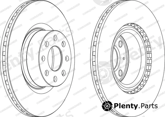 Wagner WGR1298-1 — Brake Disc